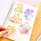 Cute Spring Patterned Reuseable Sticker Book (A5)